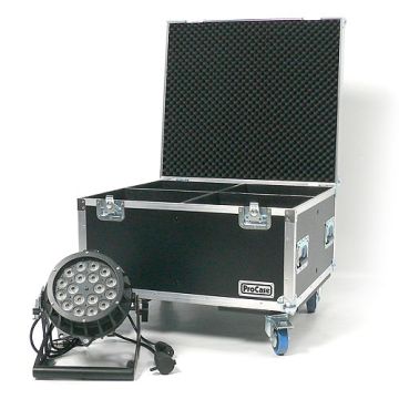 Flightcase für 4x Litecraft LED Outdoor PAR AT3